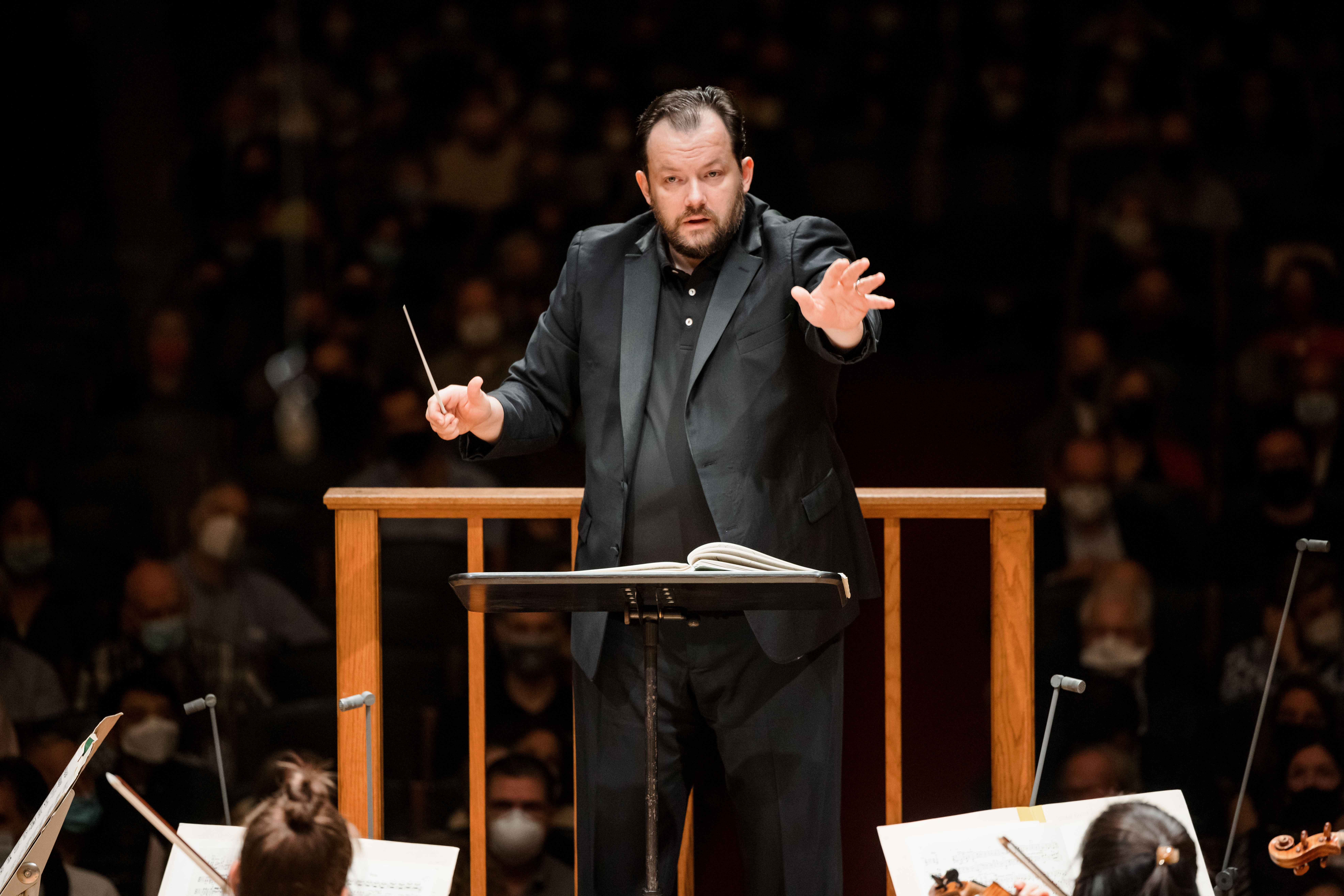 Andris Nelsons conducting the BSO in Symphony Hall
