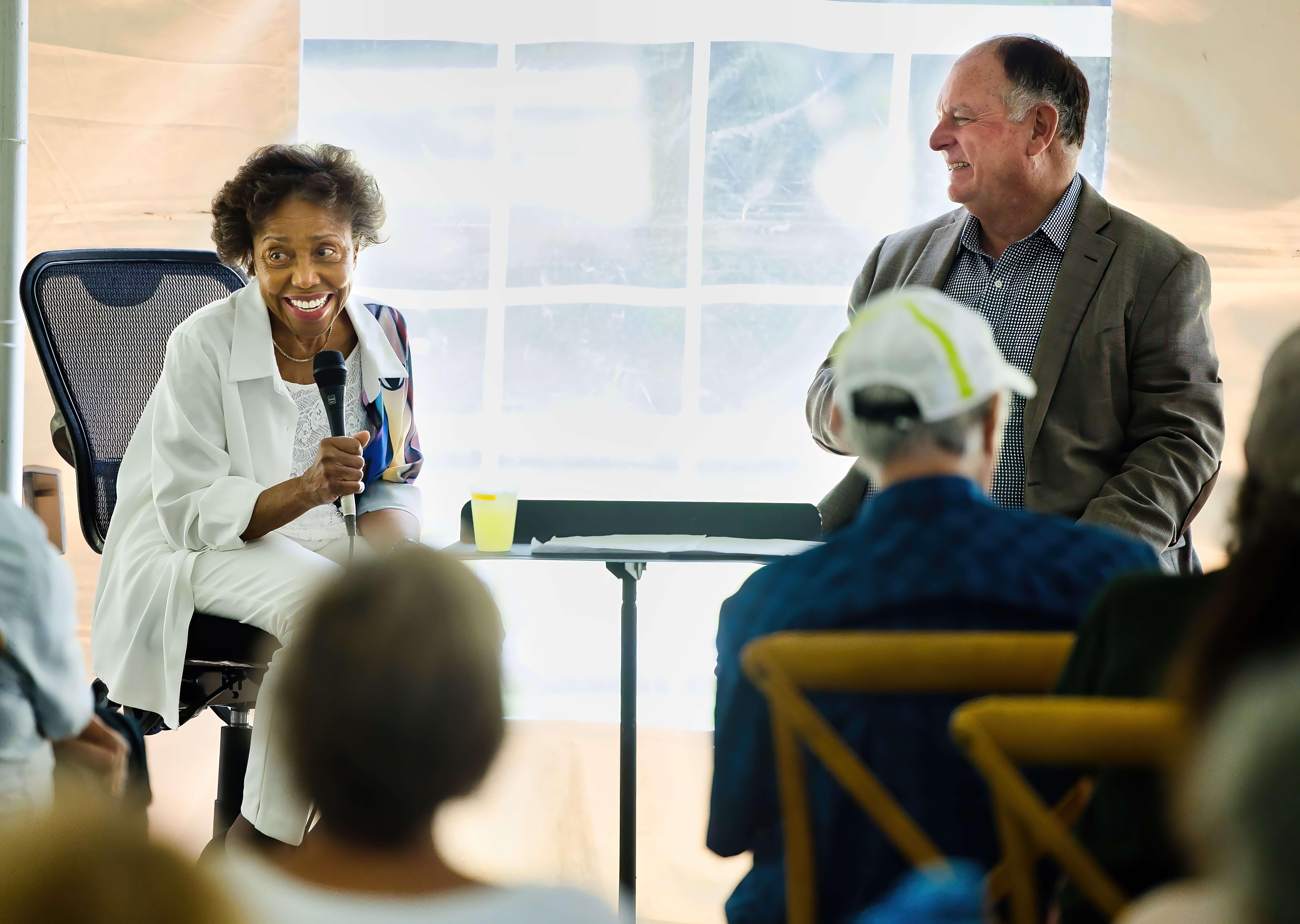 Tania León and Tony Fogg during Tanglewood Learning Institute's Talks and Walks