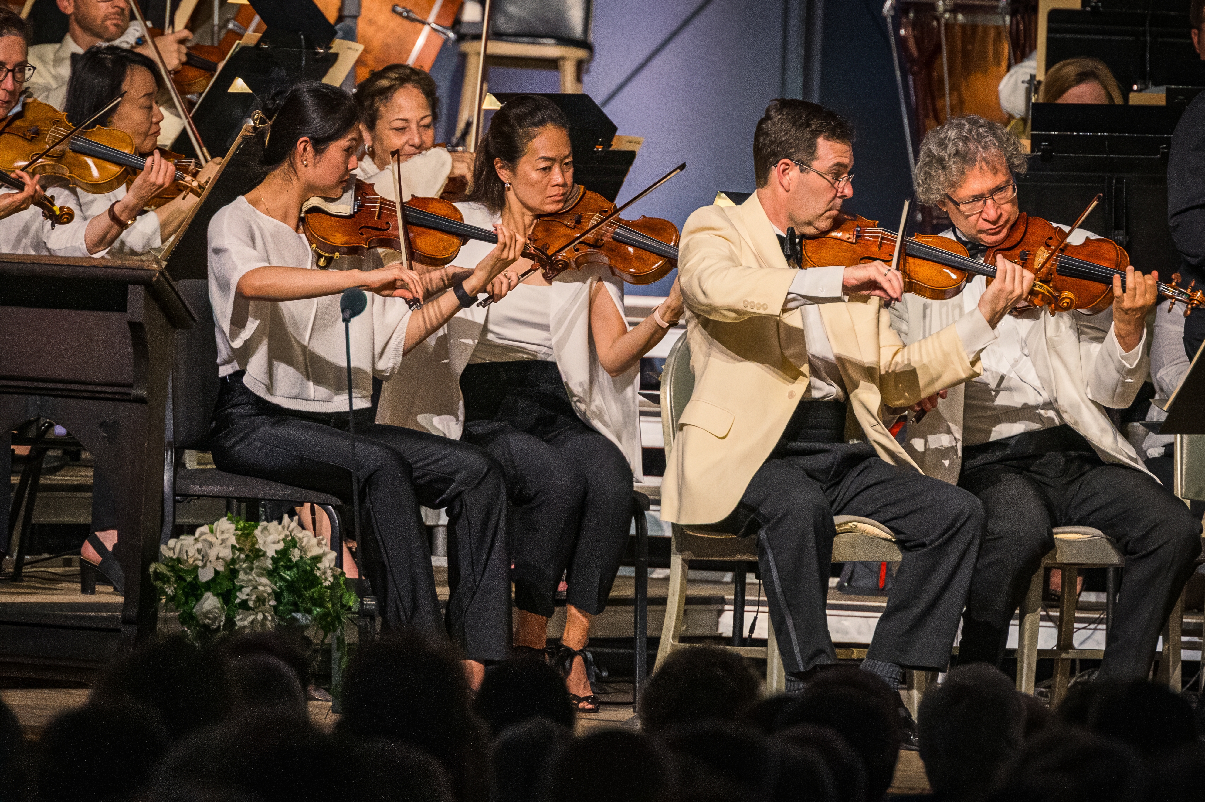 Sophie Wang Elita Kang Nathan Cole and Alexander Velinzon perform at Tanglewood