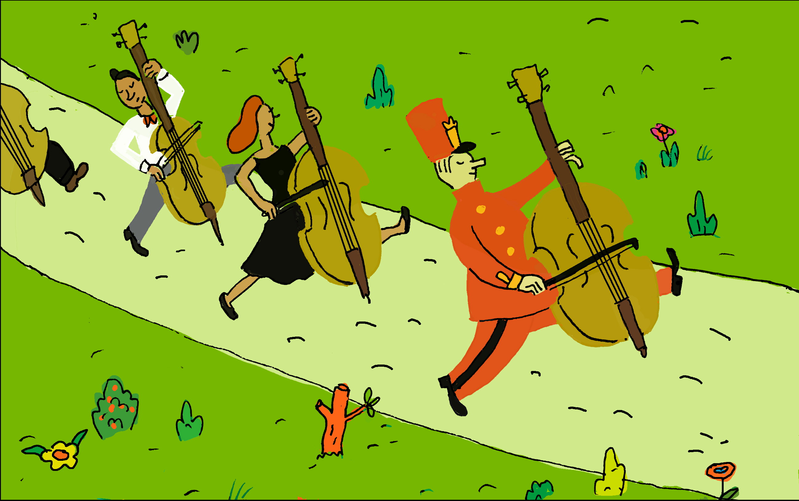 Cellists of BSO by Marc Rosenthal