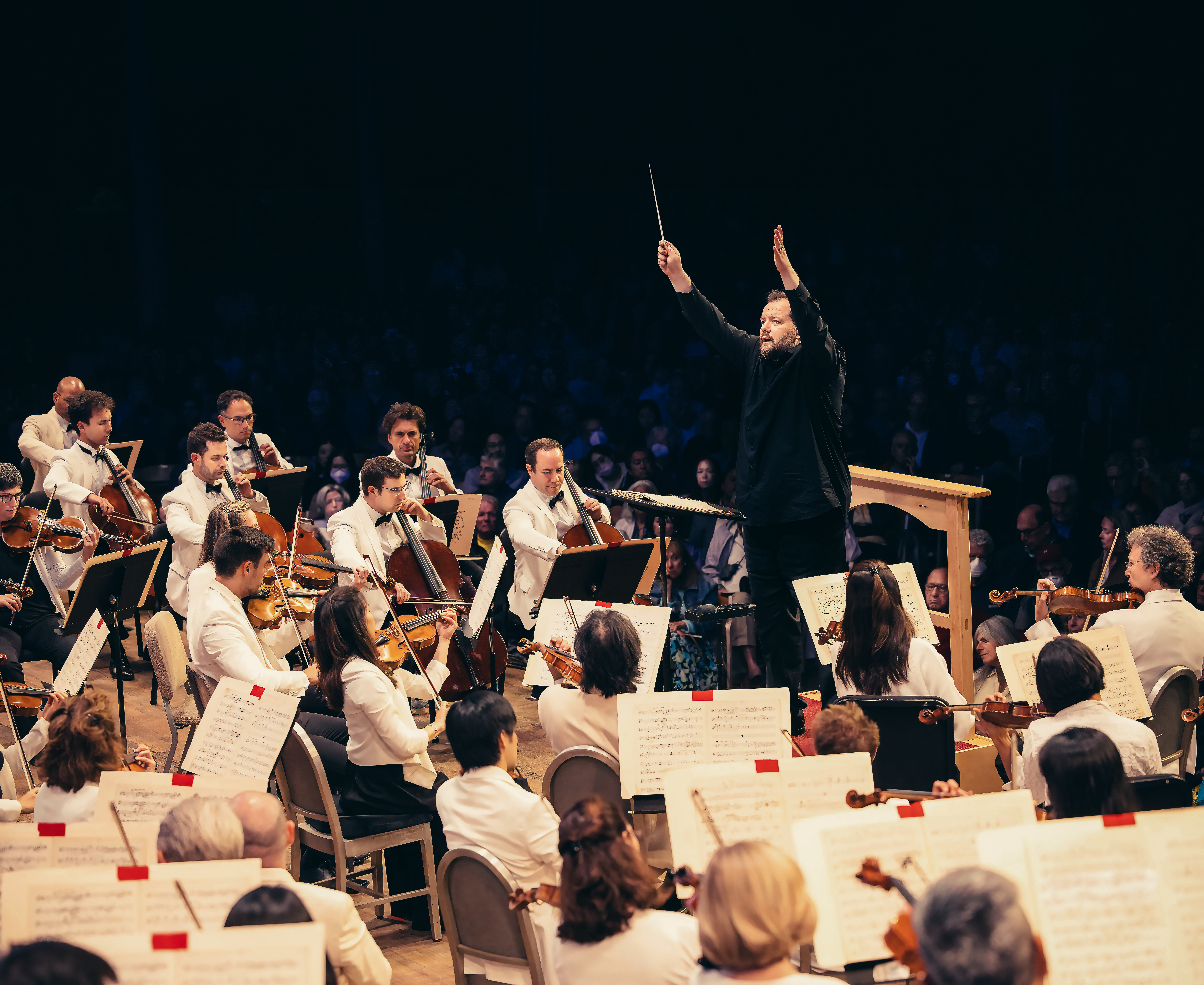 Andris Nelsons with BSO at Tanglewood