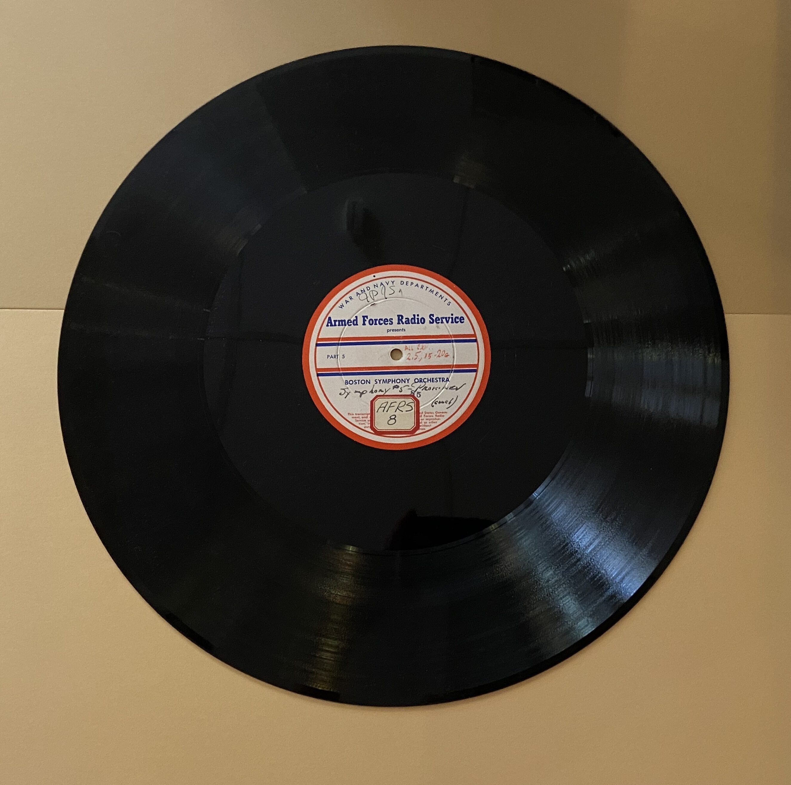 Armed Forces Transcription Disc