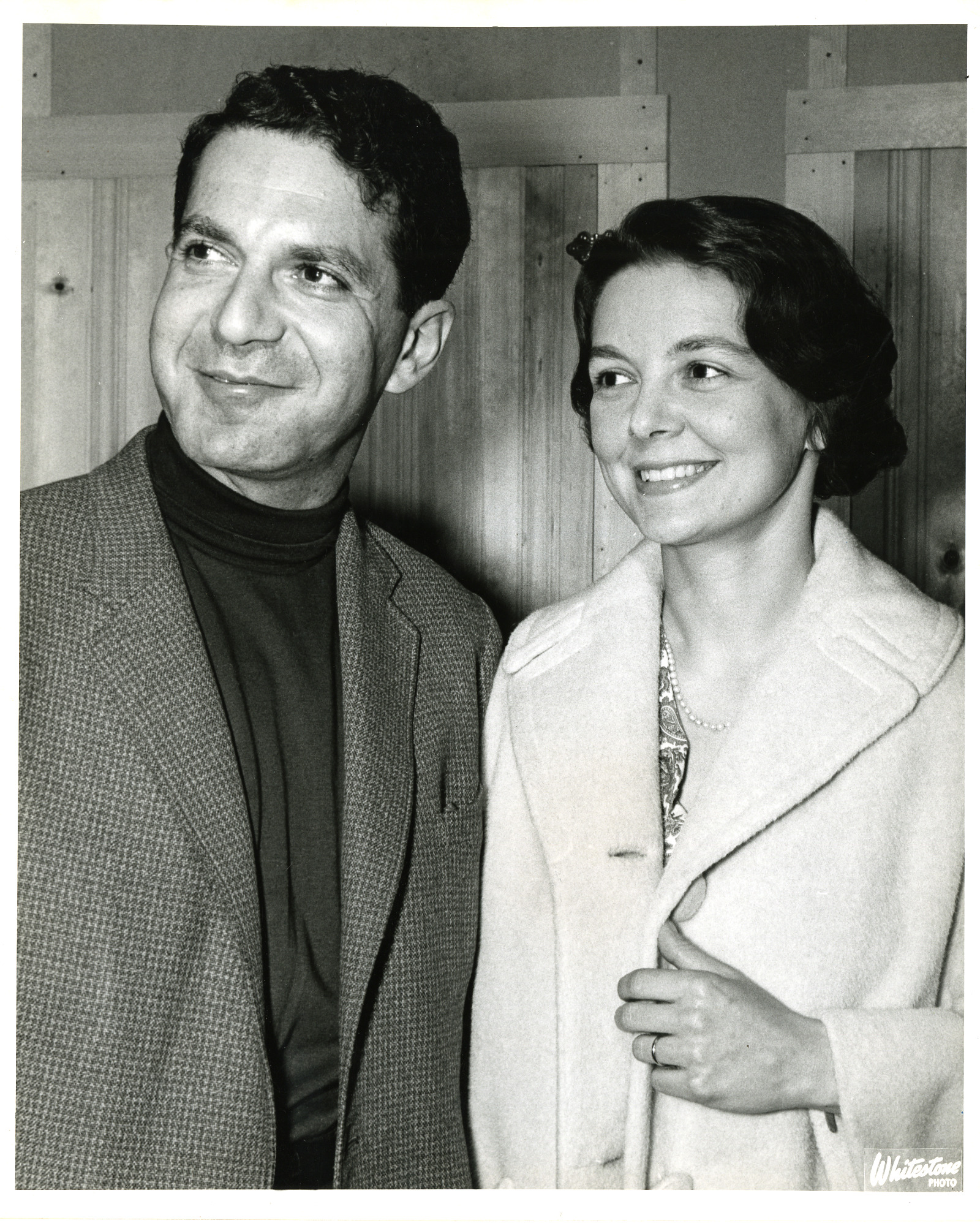 Pianists Claude Frank and Lilian Kallir backstage at Tanglewood, 1965