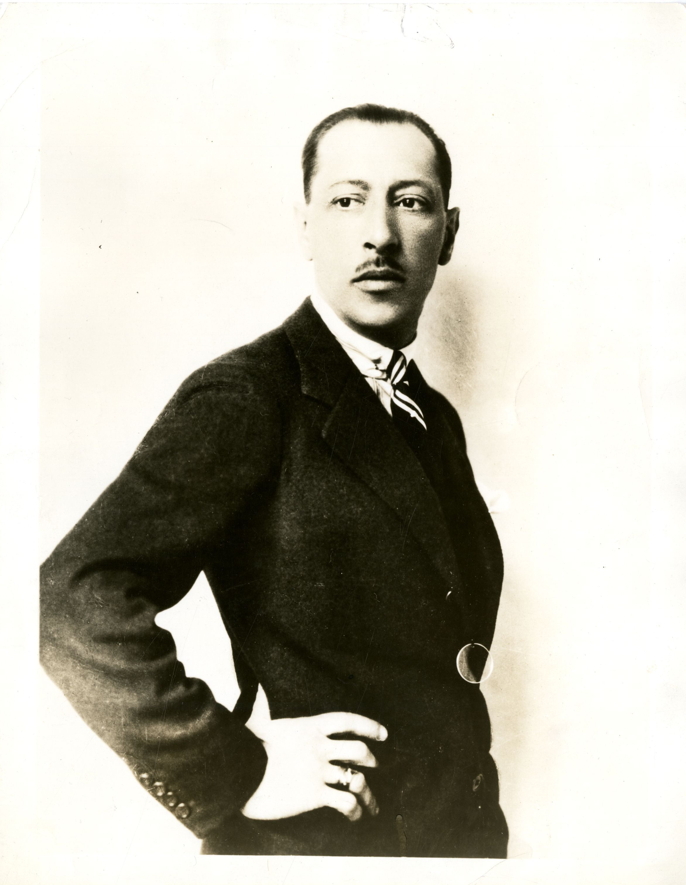 Portrait of Russian-born composer Igor Stravinsky (1882–1971)