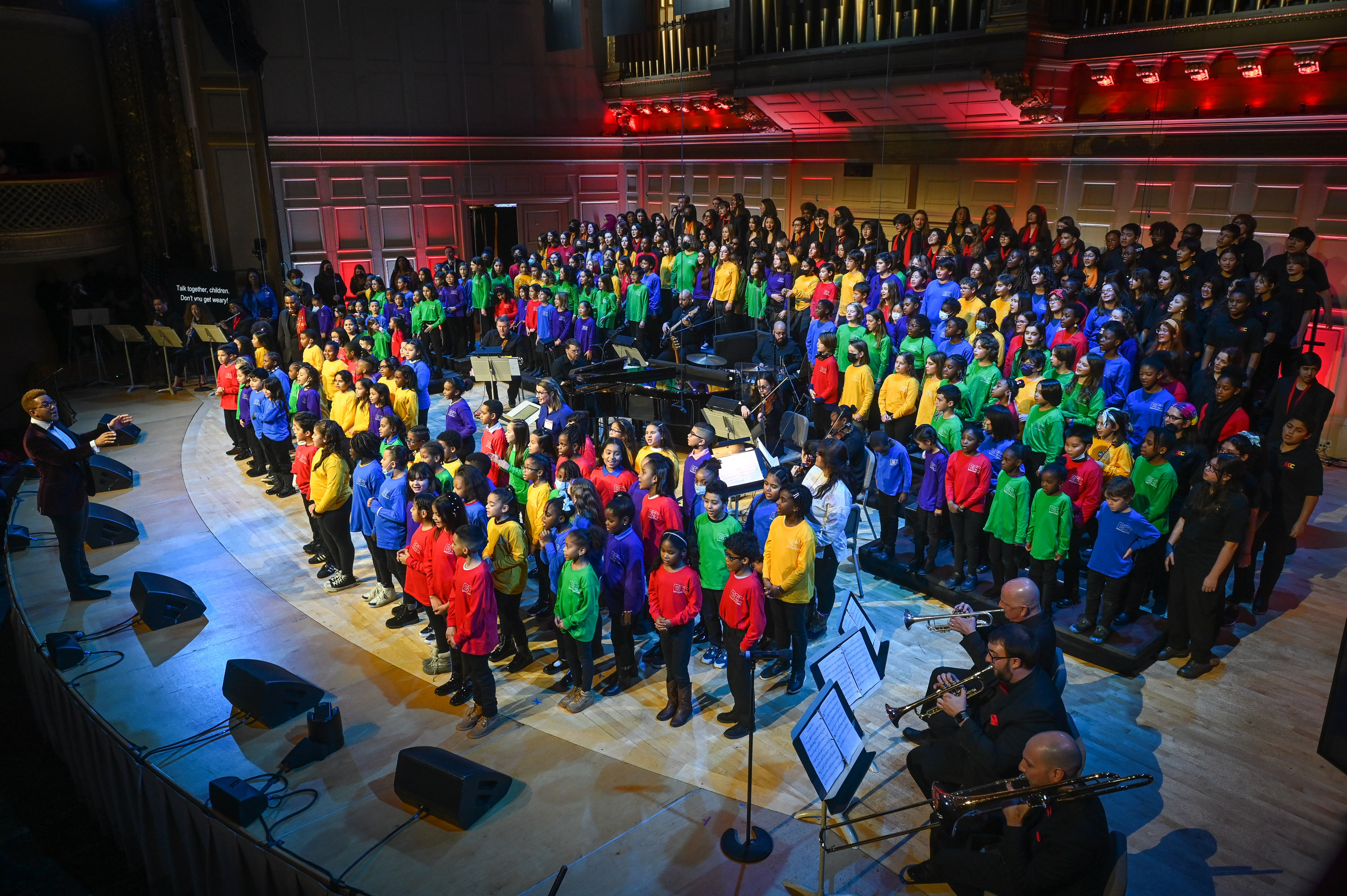 Boston Children's Chorus performing at Symphony Hall