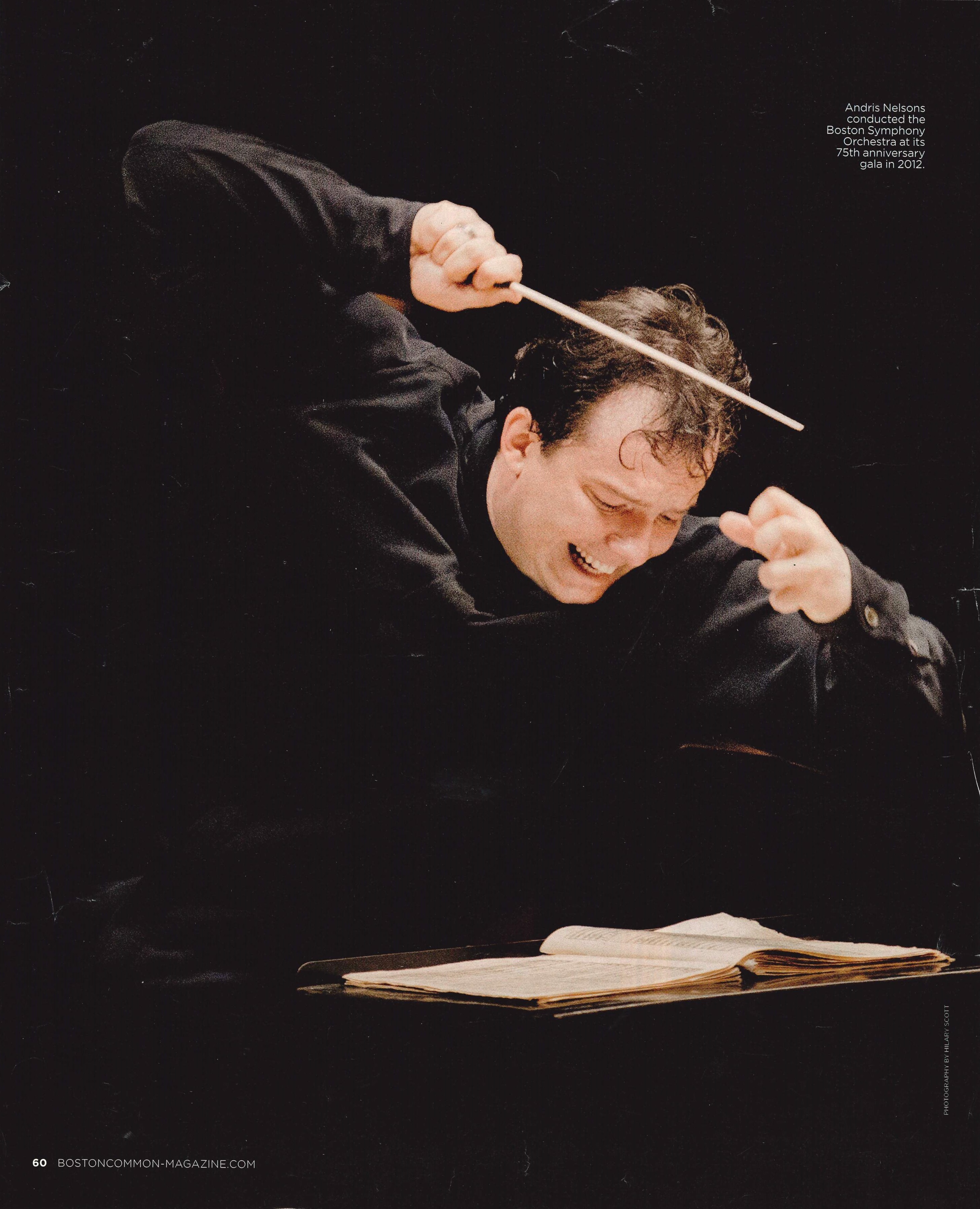 Boston Common Magazine article featuring Andris Nelsons’ new appointment as Music Director of the BSO, 2013
