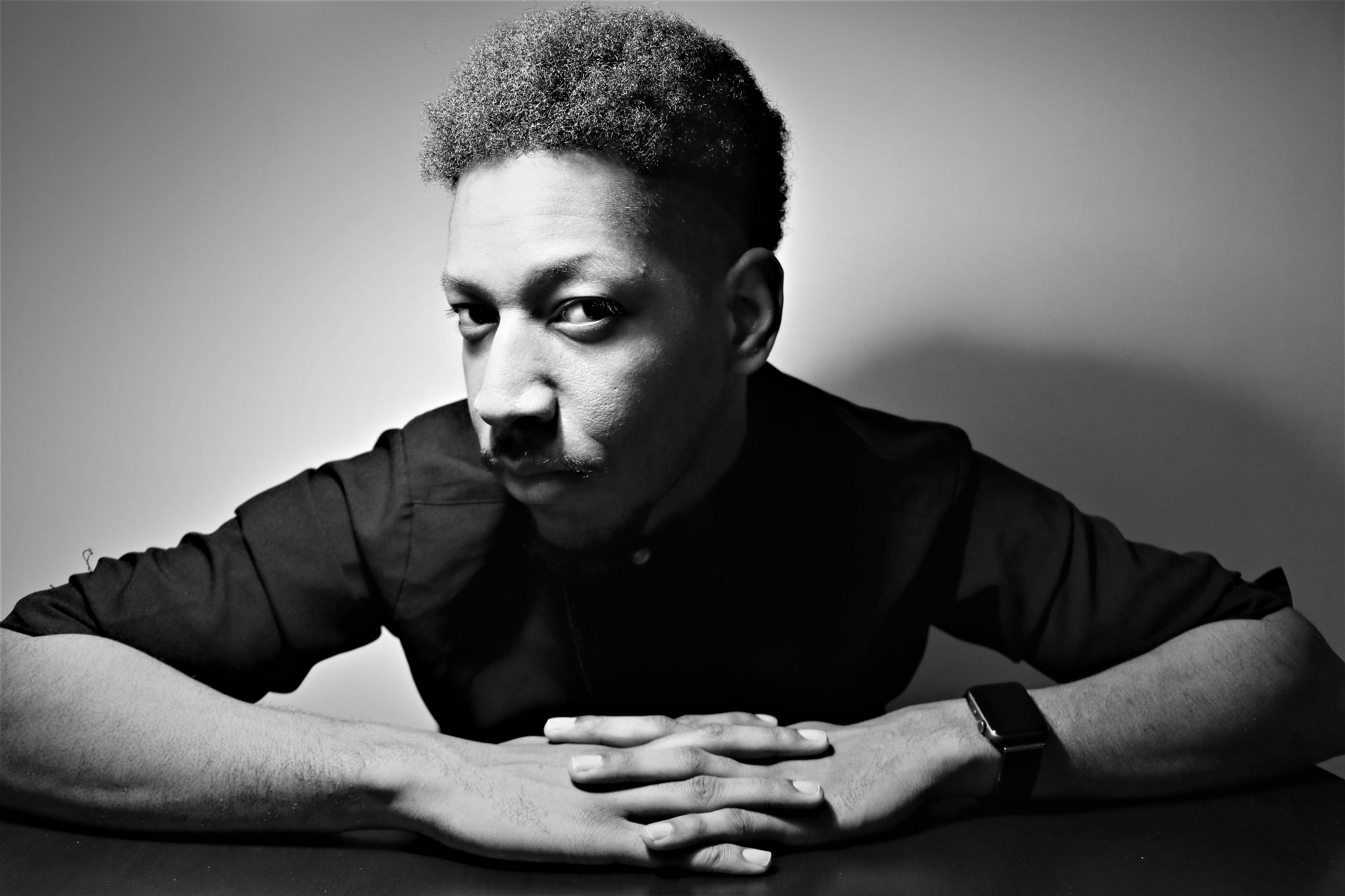 black and white headshot of Brian Raphael Nabors