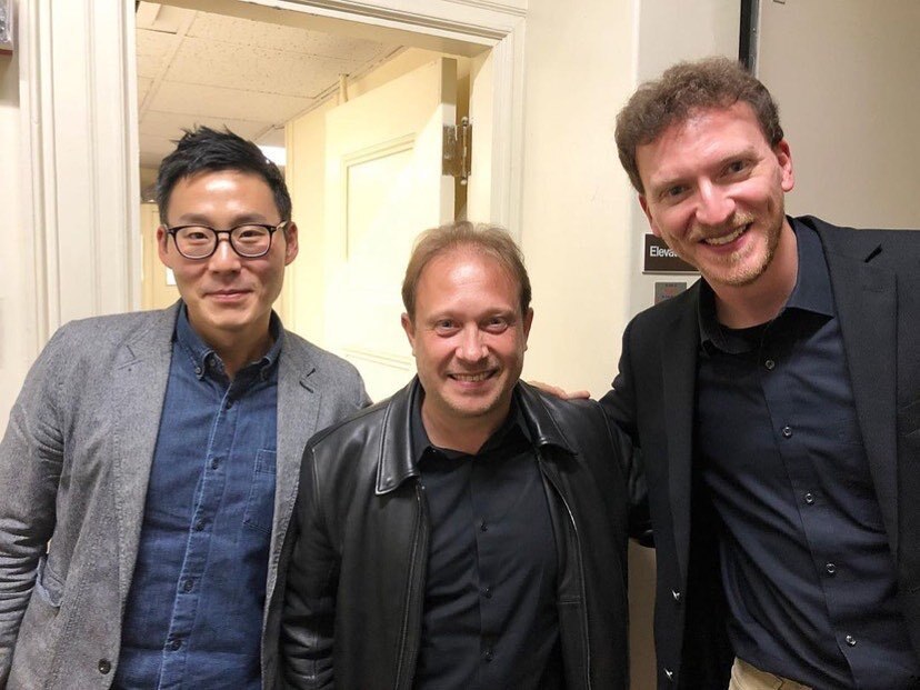 Earl Lee with Ludovic Merlot and Mortiz Gnann