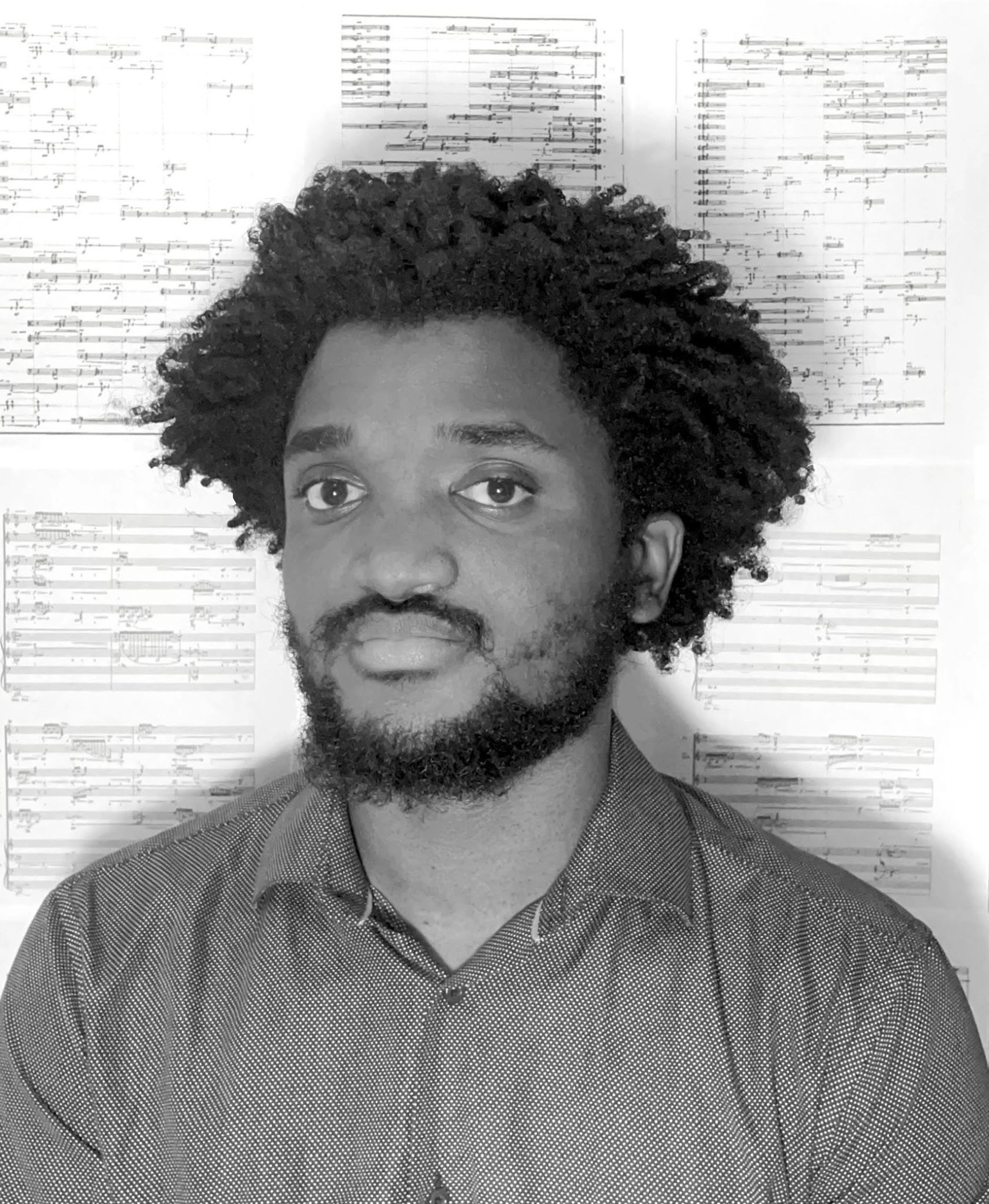 Black and white headshot of Diallo Banks.