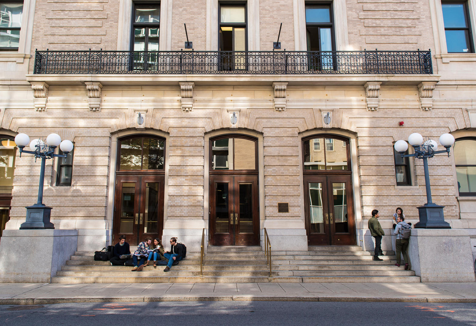 The main entrance to Jordan Hall
