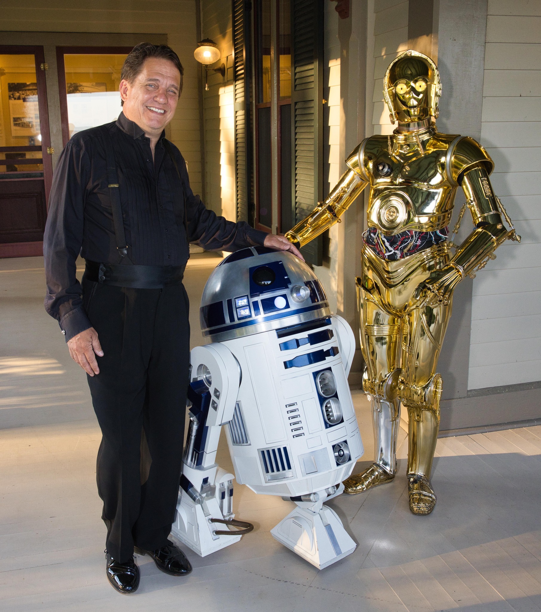Keith Lockhart with R2D2 and C3PO