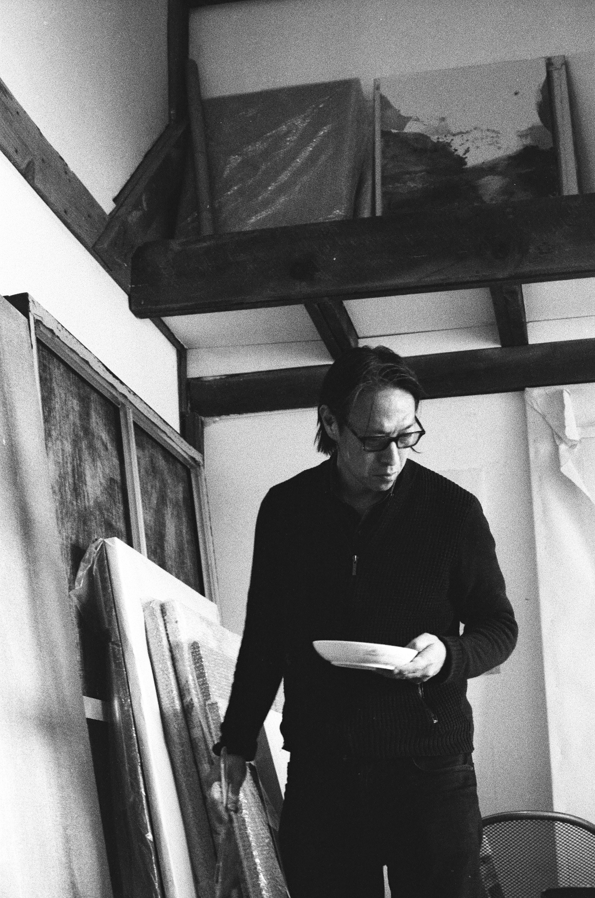 Makoto Fujimura painting