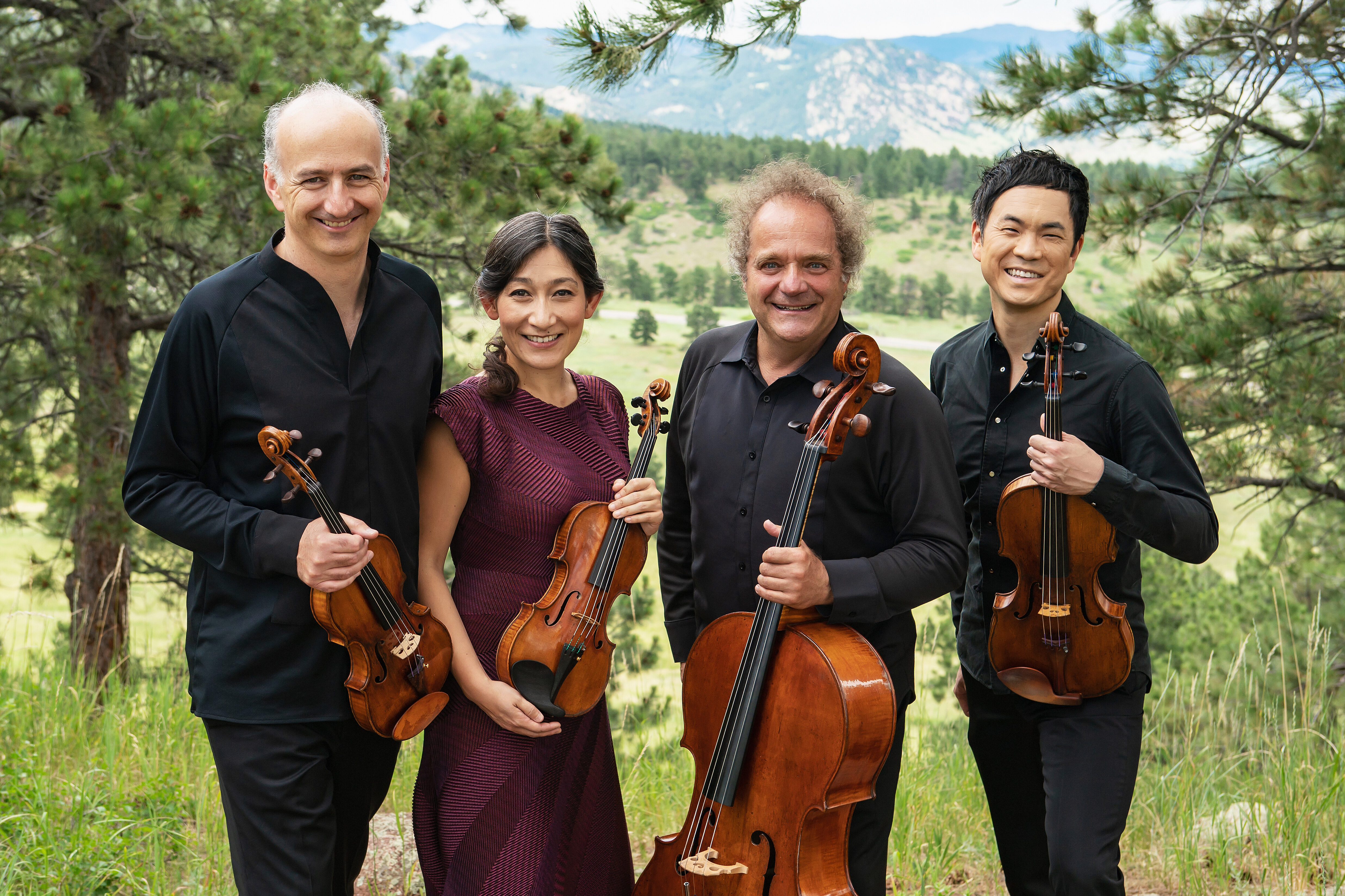 portrait of Takács quartet