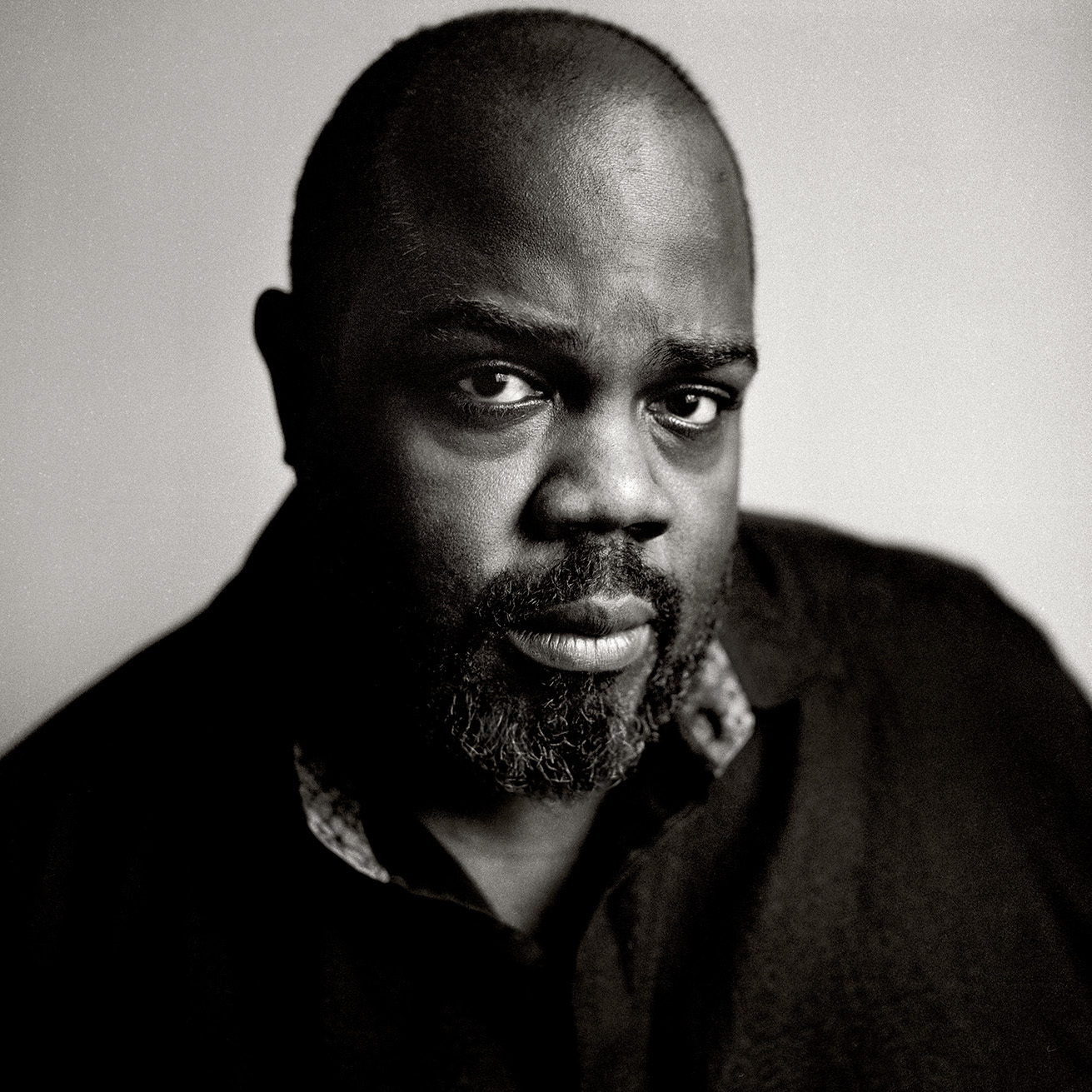 black and white portrait of Reginald Mobley