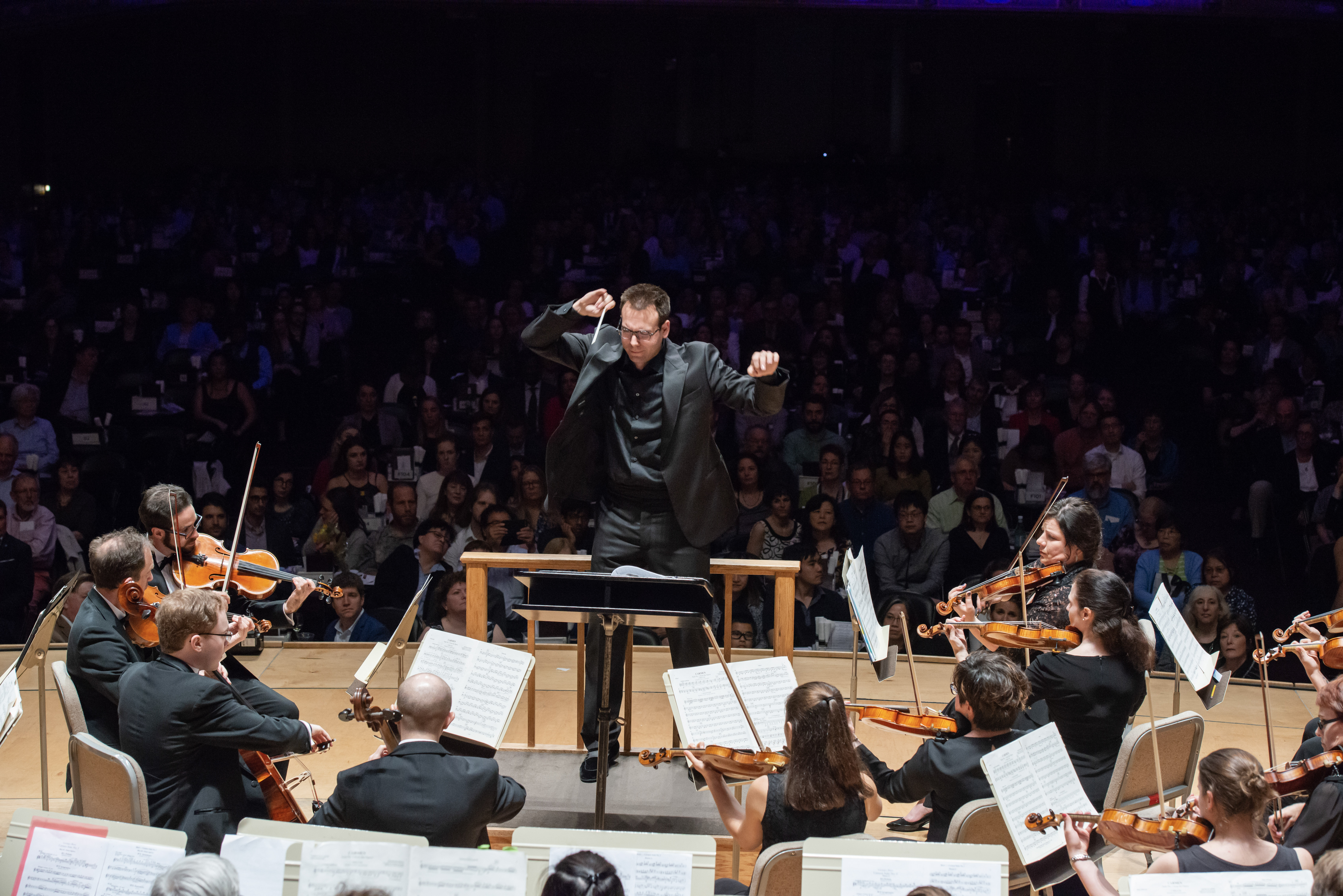 The Kendall Square Orchestra, led by music director Kristo Kondakçi