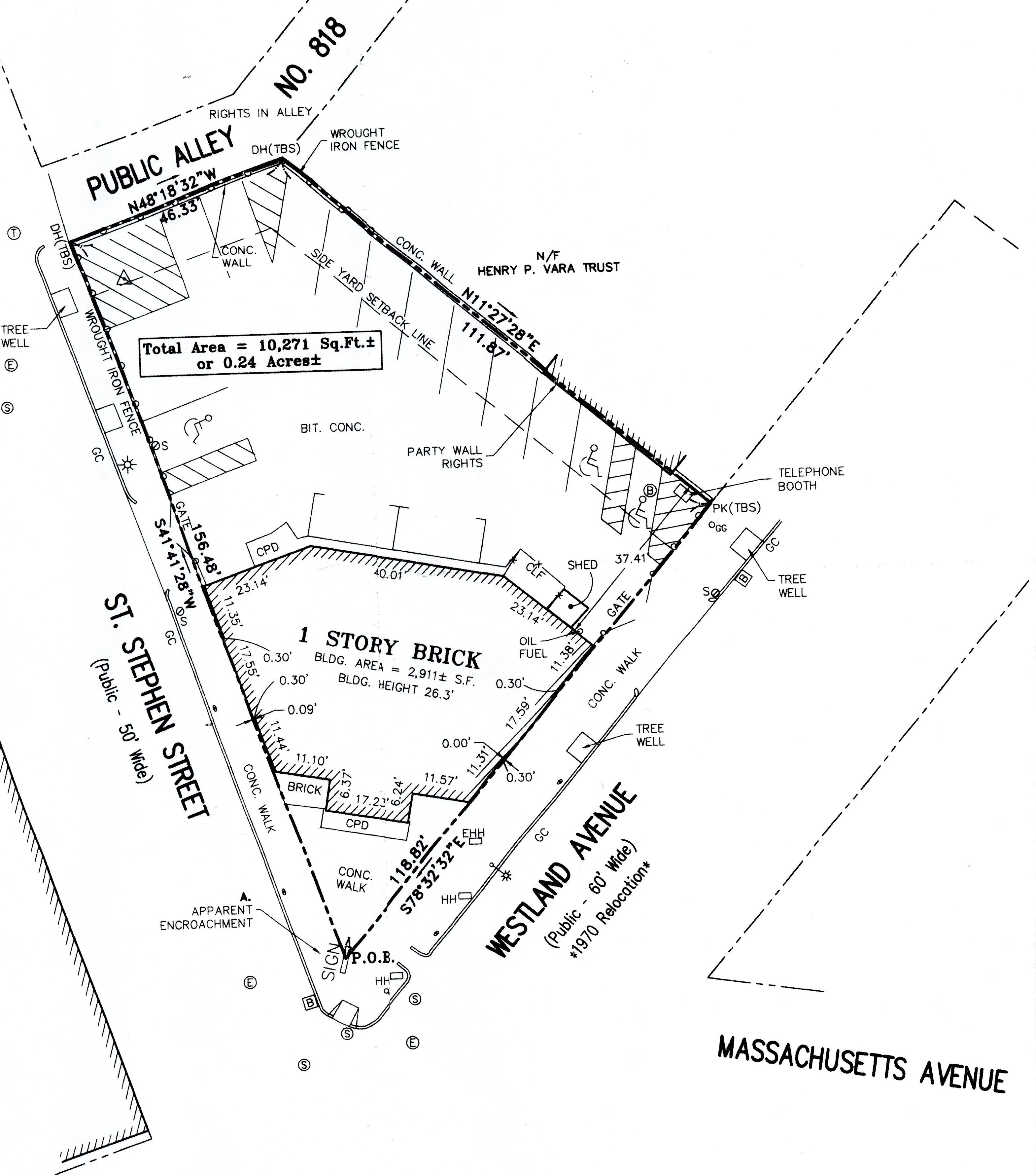 Plot Plan of 2 Westland Avenue