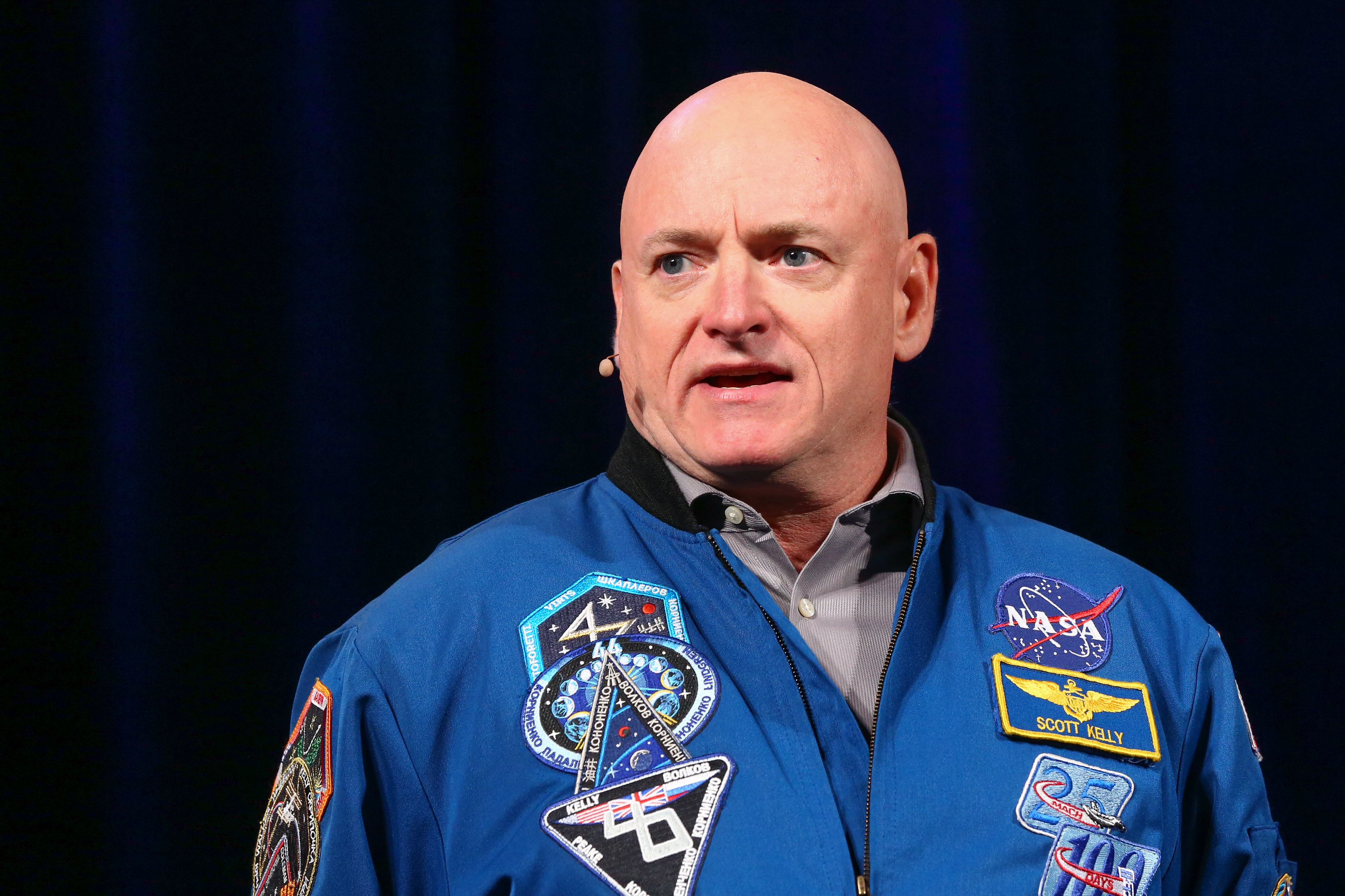 Scott Kelly at a speaking engagement
