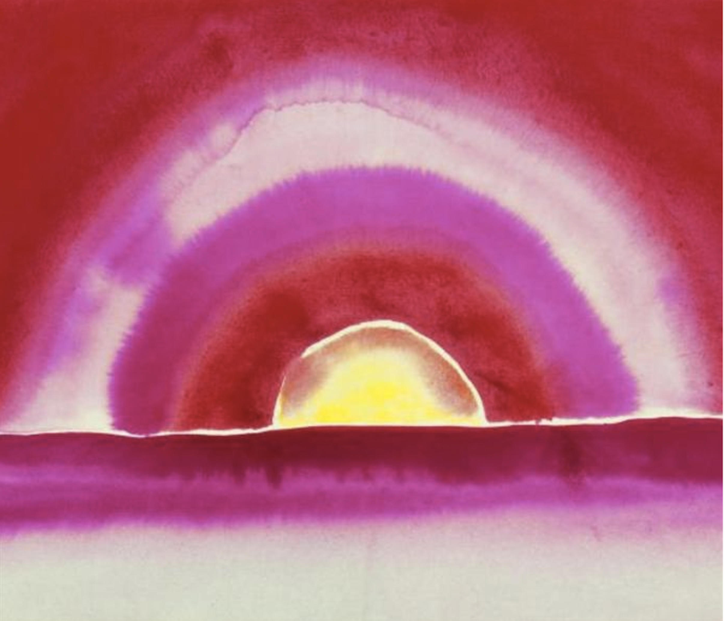Georgia O'Keeffe, Sunrise, watercolor