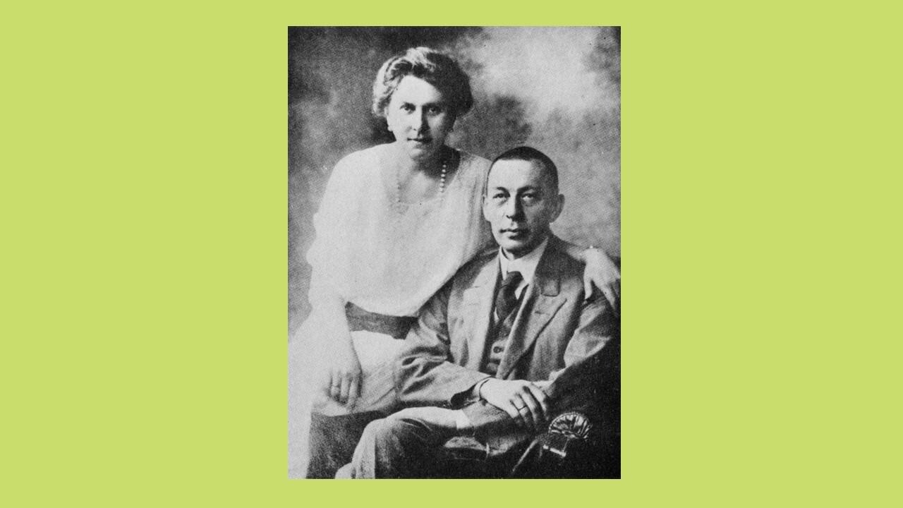 Sergei Rachmaninoff and his wife