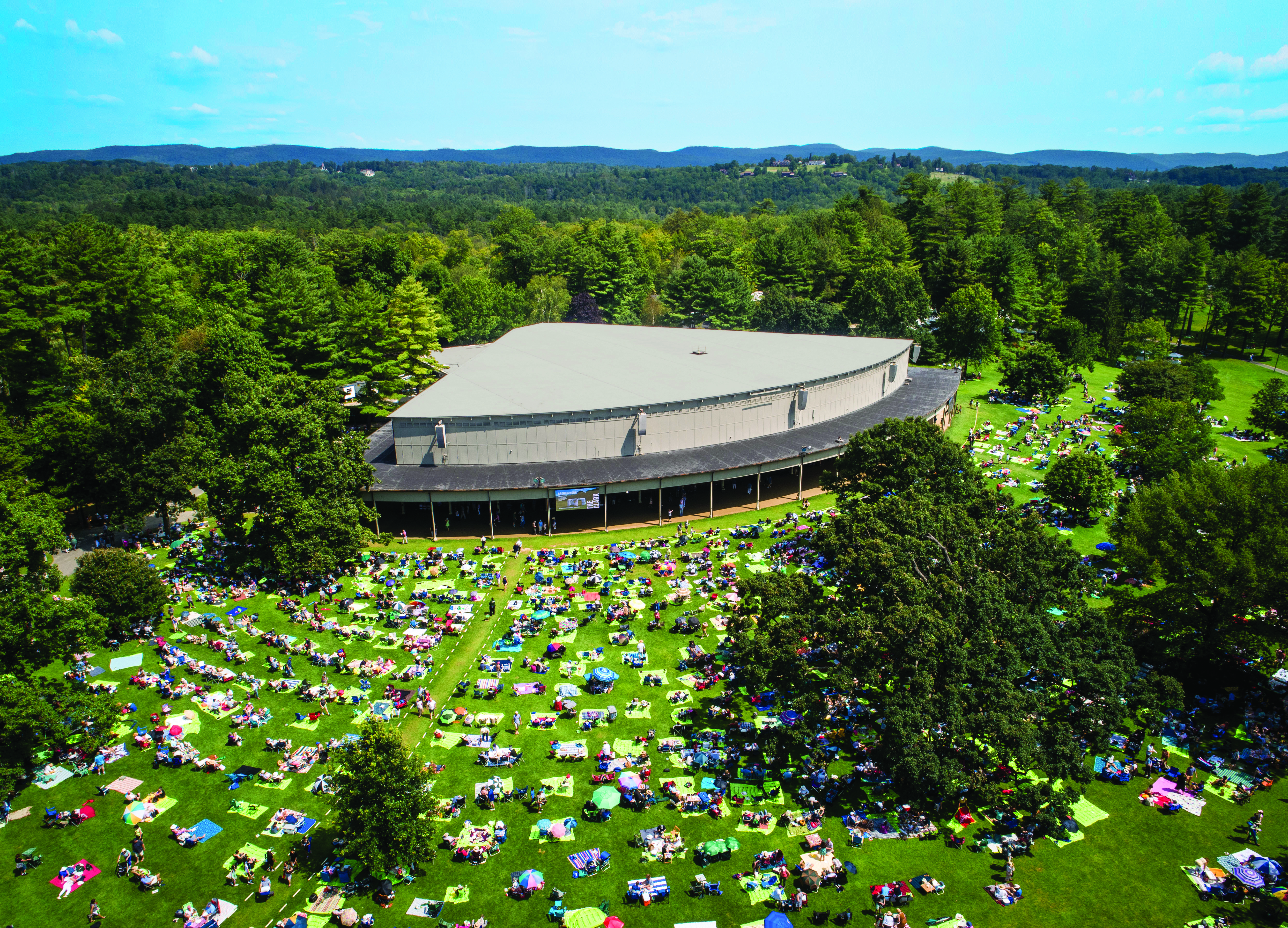 aerial photo of Tanglewood from August 2021