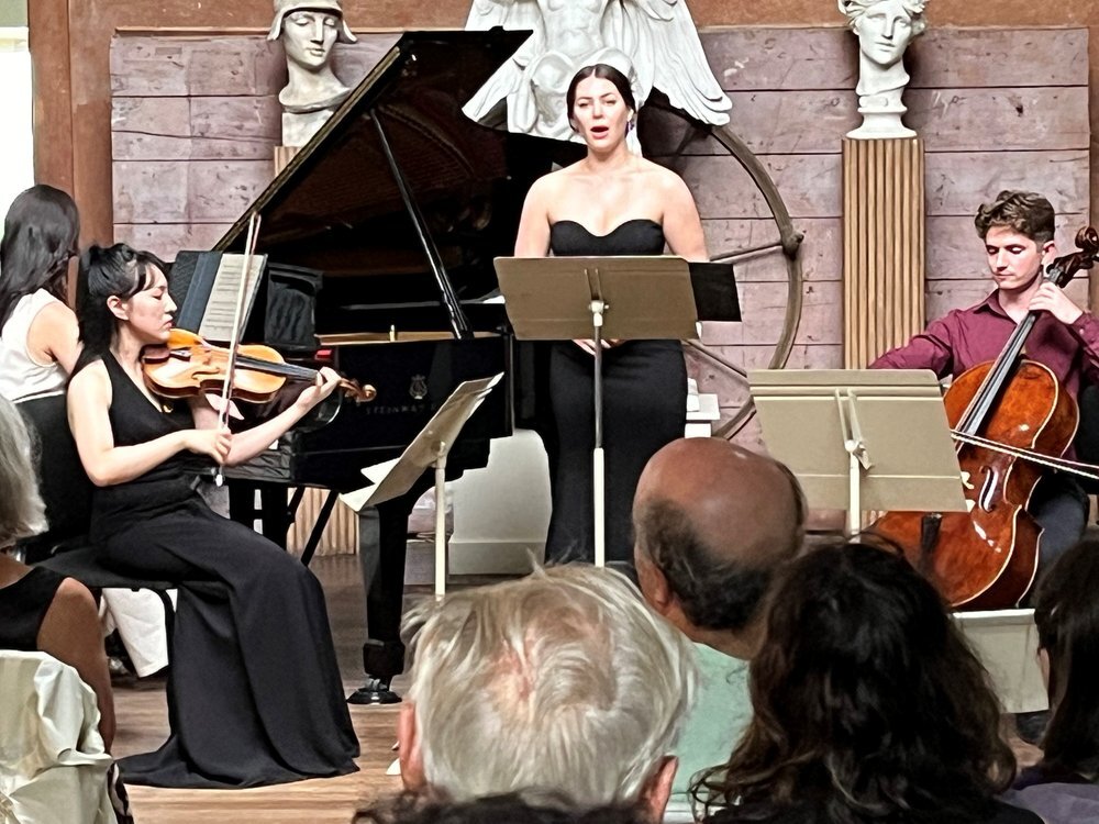 TMC Fellows performing in the studio at Chesterwood