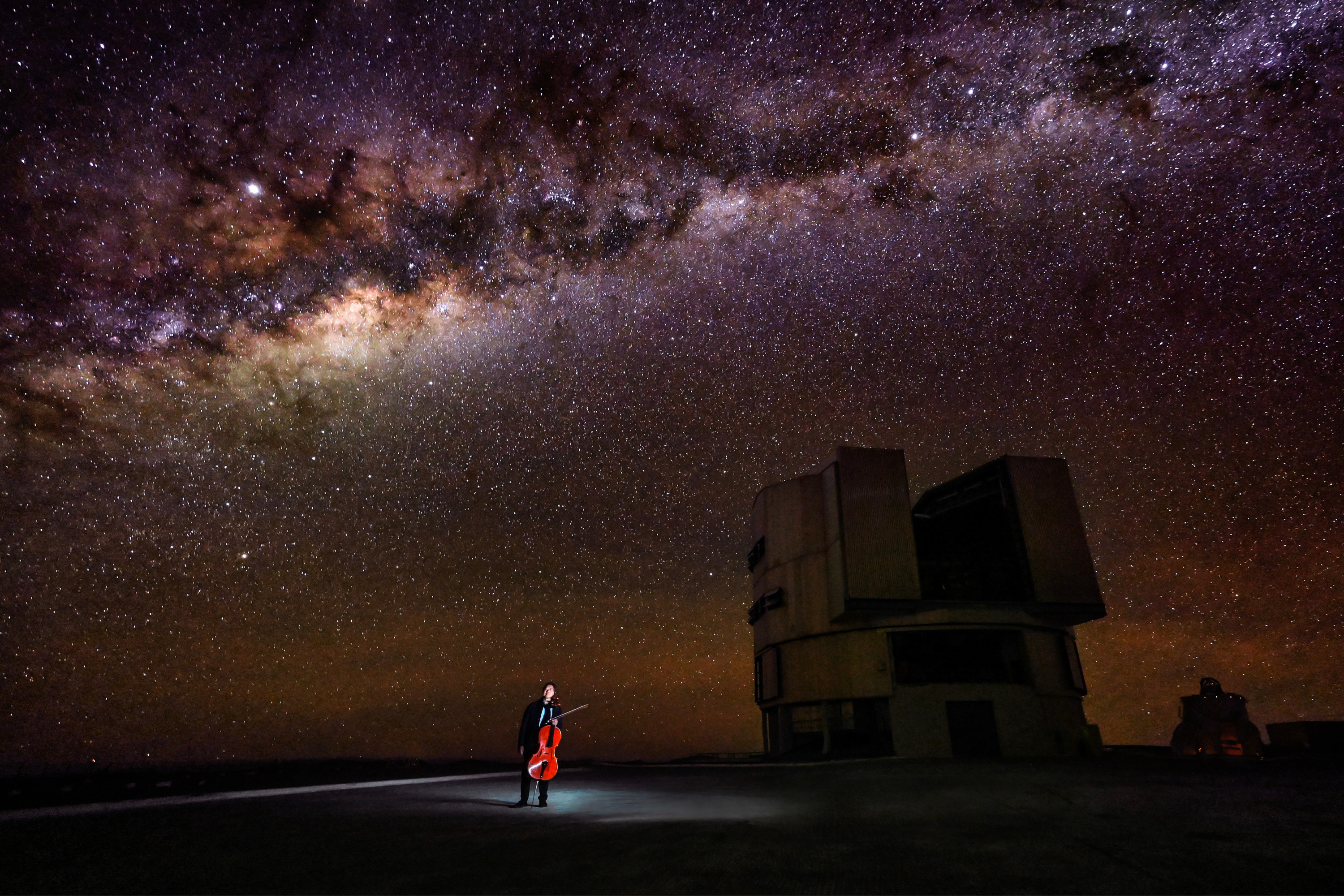 Yo Yo Ma in the Atacama Desert