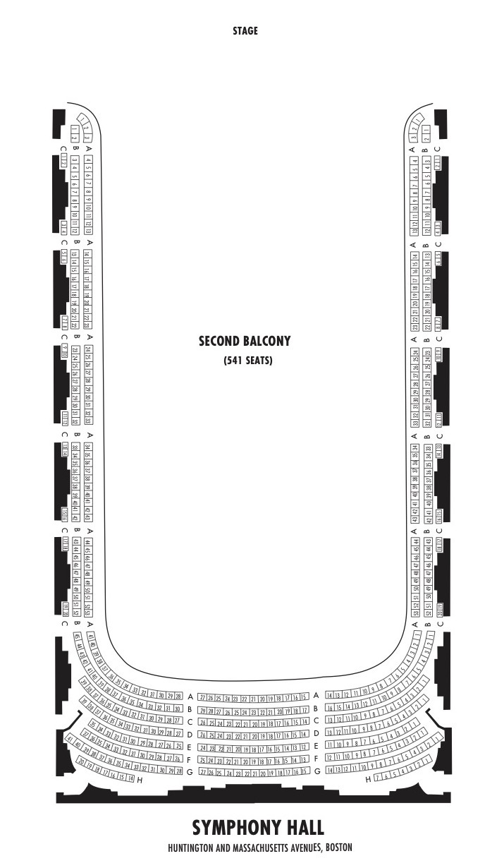 BSO Symphony Hall Building Maps and Seating Charts